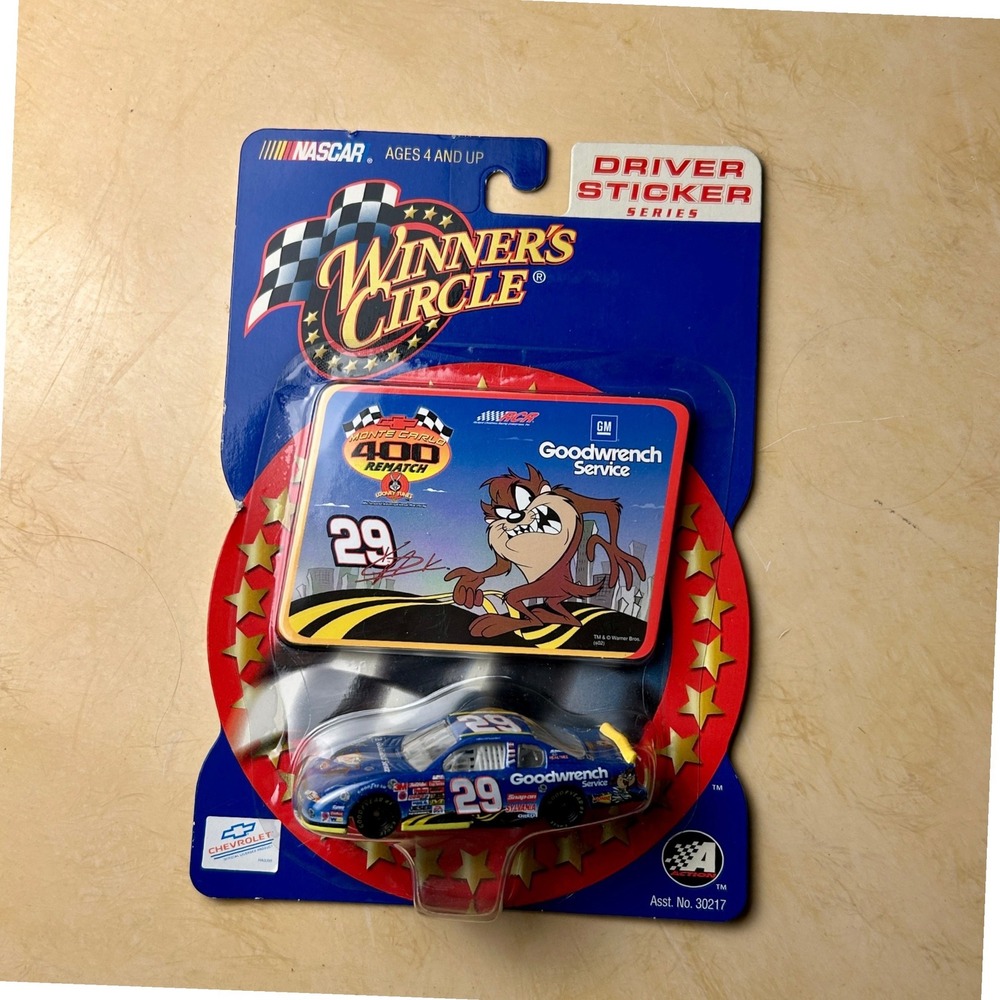 Winner's Circle NASCAR Kevin Harvick #29 1/64 Blue Taz Looney Tunes Diecast Car